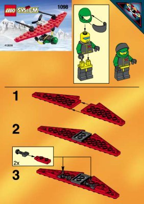 Instrucciones de Construcción - LEGO - 1098 - 6585 HANG GLIDER (NBD): Page 1