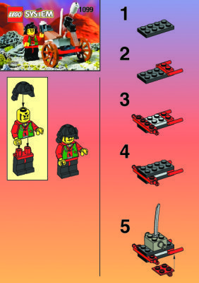 Instrucciones de Construcción - LEGO - 1099 - 3016 NINJA BLASTER (NBD): Page 1