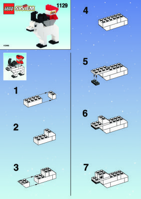 Instrucciones de Construcción - LEGO - 1129 - REINDEER WITH ELF: Page 1