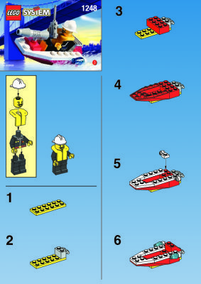 Instrucciones de Construcción - LEGO - 1248 - FIRE BOAT: Page 1