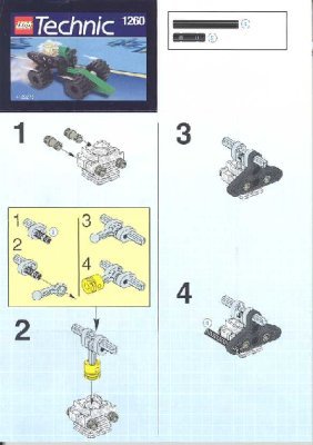 Instrucciones de Construcción - LEGO - 1260 - PISTON CAR: Page 1