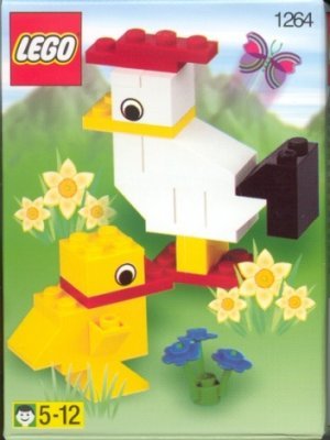 Instrucciones de Construcción - LEGO - 1264 - HEN WITH CHICKEN: Page 1