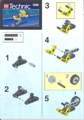 Instrucciones de Construcción - LEGO - 1268 - BIKE BLASTER (OLD 3003): Page 1