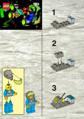 Instrucciones de Construcción - LEGO - 1274 - HOVERCRAFT WITH SEARCHLIGHT: Page 1