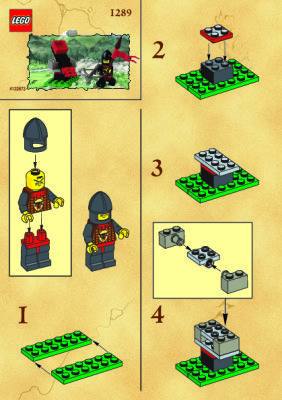 Instrucciones de Construcción - LEGO - 1289 - SMALL CATAPULT: Page 1