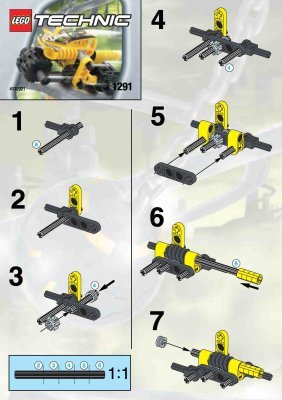 Instrucciones de Construcción - LEGO - 1291 - DIRT BIKE: Page 1