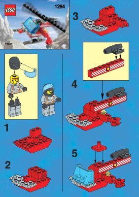 Instrucciones de Construcción - LEGO - 1294 - FIRE HELICOPTER: Page 1