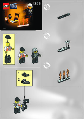 Instrucciones de Construcción - LEGO - 1356 - Stuntman Catapult: Page 1