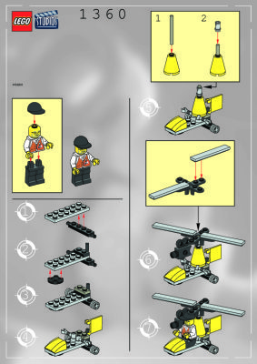 Instrucciones de Construcción - LEGO - 1360 - DIRECTOR'S COPTER: Page 1