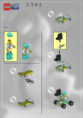 Instrucciones de Construcción - LEGO - 1361 - CAMERA CAR: Page 1