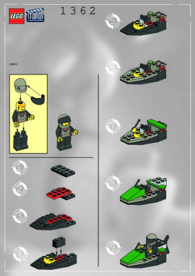 Instrucciones de Construcción - LEGO - 1362 - AIR BOAT: Page 1