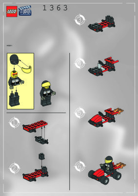 Instrucciones de Construcción - LEGO - 1363 - STUNT GO-CART: Page 1