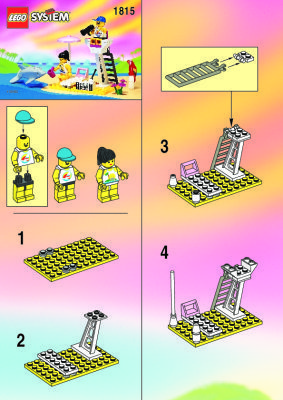 Instrucciones de Construcción - LEGO - 1815 - PARADISA SMALL BEACH: Page 1