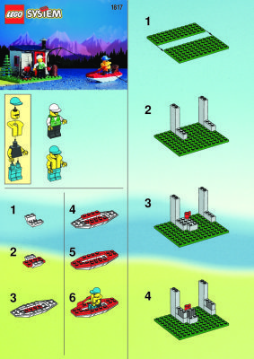 Instrucciones de Construcción - LEGO - 1817 - INFLIGHT FOREST FLYER: Page 1