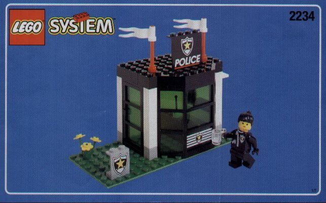 Instrucciones de Construcción - LEGO - 2234 - POLICE W. 2 ROAD PLATES: Page 1