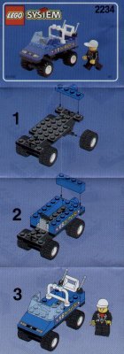 Instrucciones de Construcción - LEGO - 2234 - POLICE W. 2 ROAD PLATES: Page 1