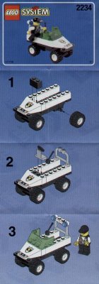 Instrucciones de Construcción - LEGO - 2234 - POLICE W. 2 ROAD PLATES: Page 1