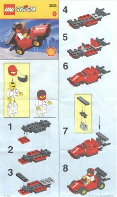 Instrucciones de Construcción - LEGO - 2535 - FERRARI: Page 1