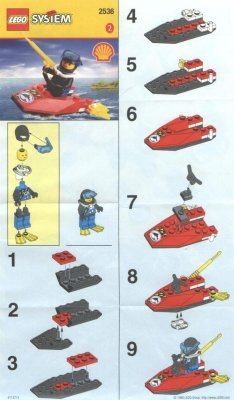 Instrucciones de Construcción - LEGO - 2536 - JETSKI: Page 1