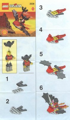 Instrucciones de Construcción - LEGO - 2539 - DRAGGON PLANE: Page 1