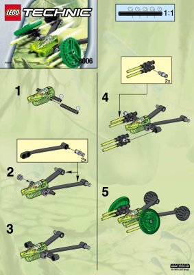 Instrucciones de Construcción - LEGO - 2543 - ALIEN SPACE PLANE: Page 1