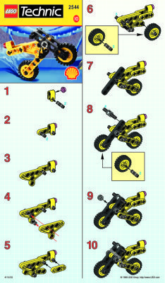 Instrucciones de Construcción - LEGO - 2544 - TECHNIC MC: Page 1