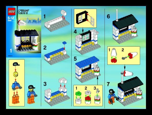 Instrucciones de Construcción - LEGO - 2928 - City In-Flight 2006: Page 1