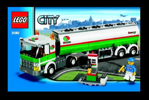 Instrucciones de Construcción - LEGO - 3180 - Tank Truck: Page 1