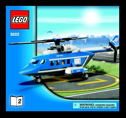 Instrucciones de Construcción - LEGO - 3222 - Helicopter and Limousine: Page 1