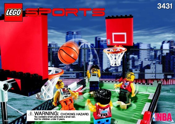 Instrucciones de Construcción - LEGO - 3431 - Streetball 2 vs. 2: Page 1