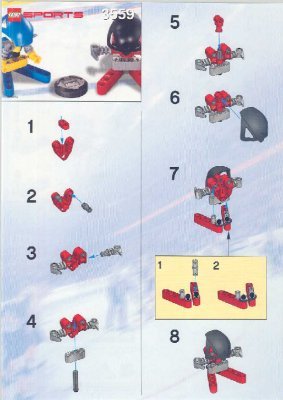 Instrucciones de Construcción - LEGO - 3559 - Red & Blue Player: Page 1