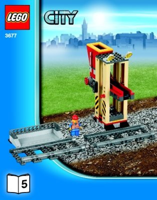 Instrucciones de Construcción - LEGO - 3677 - Red Cargo Train: Page 1