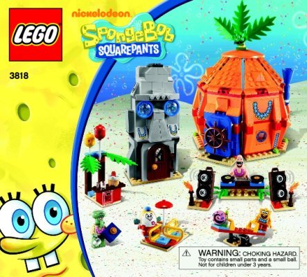 Instrucciones de Construcción - LEGO - 3818 - Bikini Bottom Undersea Party: Page 1