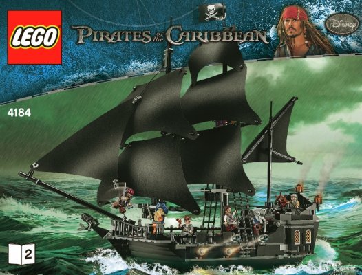 Instrucciones de Construcción - LEGO - 4184 - The Black Pearl: Page 1