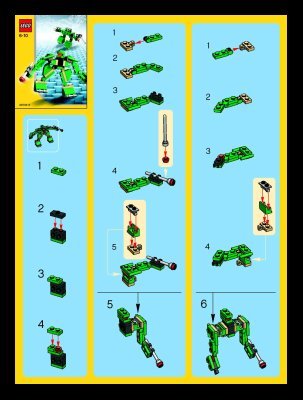 Instrucciones de Construcción - LEGO - 4346 - Robots: Page 1