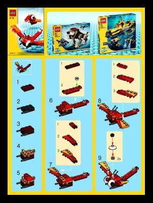 Instrucciones de Construcción - LEGO - 4349 - Creatures: Page 1