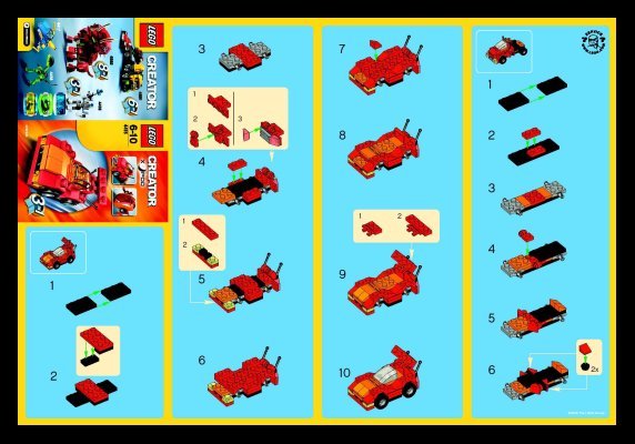 Instrucciones de Construcción - LEGO - 4415 - Auto Pod: Page 1