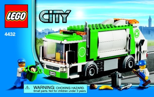 Instrucciones de Construcción - LEGO - 4432 - Garbage Truck: Page 1