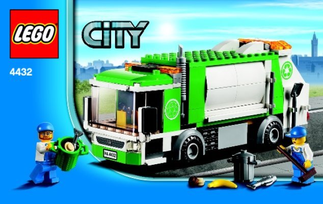 Instrucciones de Construcción - LEGO - 4432 - Garbage Truck: Page 1