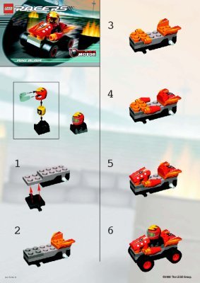 Instrucciones de Construcción - LEGO - 4582 - Red Bullet: Page 1