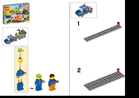 Instrucciones de Construcción - LEGO - 4635 - Fun with Vehicles: Page 1