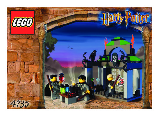 Instrucciones de Construcción - LEGO - 4735 - Slytherin™: Page 1