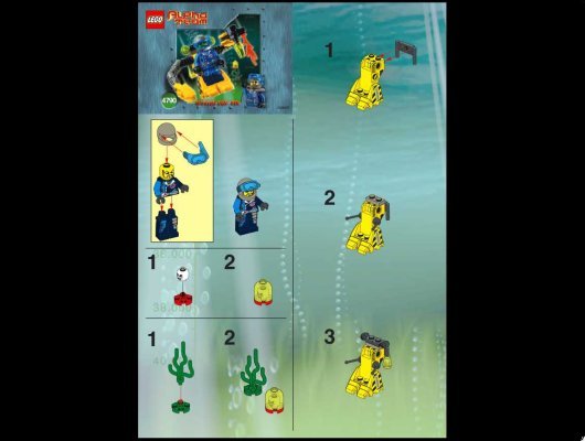 Instrucciones de Construcción - LEGO - 4790 - AT Deep Sea Robot Diver: Page 1