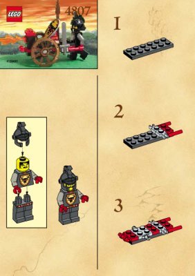 Instrucciones de Construcción - LEGO - 4807 - FIRE ATTACK: Page 1