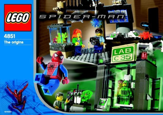 Instrucciones de Construcción - LEGO - 4851 - Spider-Man™ and Green Goblin™ - the orig: Page 1