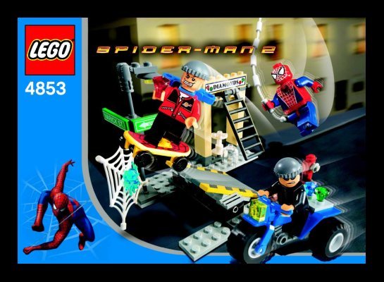 Instrucciones de Construcción - LEGO - 4853 - Spider-Man's Street Chase: Page 1