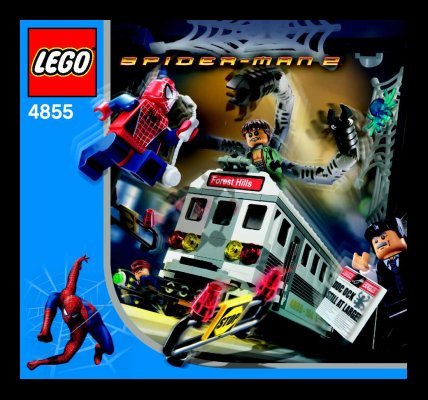 Instrucciones de Construcción - LEGO - 4855 - Spider-Man's Train Rescue: Page 1