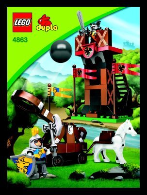 Instrucciones de Construcción - LEGO - 4863 - Sentry & Catapult: Page 1