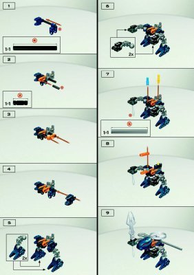 Instrucciones de Construcción - LEGO - 4868 - Rahaga Gaaki: Page 1