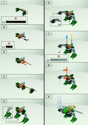 Instrucciones de Construcción - LEGO - 4879 - Rahaga Iruini: Page 1